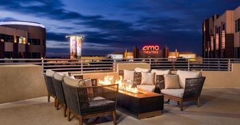 Outdoor terrace on 3rd level overlooking westgate's water-dance plaza